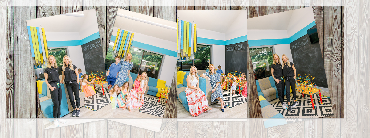 Collage of images of the pediatric practice in Greensboro