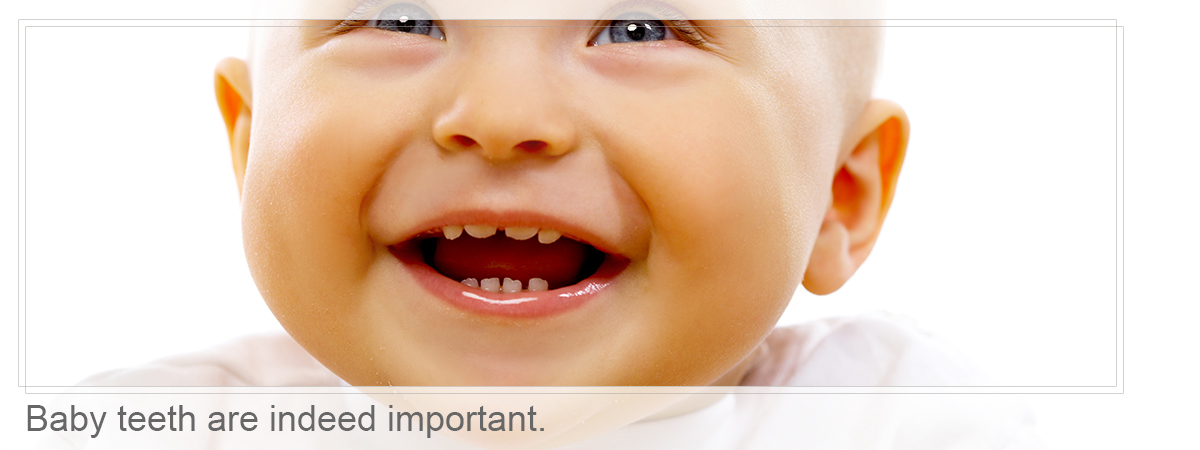Baby's teeth, Baby teeth are indeed important.